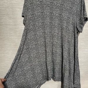 Chelsea and Theodore size large, black and white tonic top